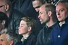 William on ottanut lapsensakin mukaan penkkiurheilun pariin. Kuvassa mukana prinssi George huhtikuussa 2025 katosmassa Aston VIllan ja Paris Saint-Germainin peliä.