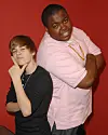 Arkistokuva vuodelta 2009. Justin Bieber ja Sean Kingston poseerasivat yhteiskuvassa.