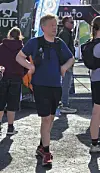 Teemu näytti coolilta vielä 34 kilometrin jälkeenkin.
