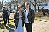 Johanna ja puoliso Samuel Glassar Marko Björsin 55-vuotissyntymäpäivillä vuonna 2024.