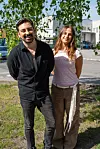 Salkkarit pressi 19.5 Konalassa.Linda Nurmi ja Constantinos 'gogi' Mavromichalis