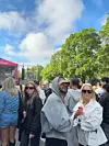 Kaksikon ökytyyli herätti huomiota kesäfestareilla.