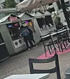 Martina ja Hajji olivat sonnustautuneet ruokatauolleen varsin sporttisesti.