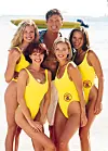Brooke Burns, David Hasselhoff, Stacy Lee Kamano, Simmone Mackinnon, Brandy Ledford actress wearing swimming costume