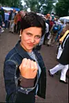 Silvia Modig kuvattuna Nelosen Iskuryhmä-sarjassa vuonna 2000.