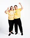 Aino-Kaisa Pekonen ja Silvia Modig Amazing Race Suomessa vuonna 2023.