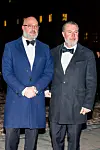 Oscar (vas.) ja Gustaf Magnuson näyttäytyivät prinssi Danielin 50-vuotisjuhlissa vuonna 2023.