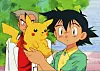 Suomessa Pokémon sai ensiesityksensä 6. marraskuuta 1999. Kuvassa professori Oak, Pikachu ja Ash Ketchum.
