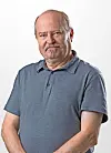 Jarmo Kosken esittämä Seppo Taalasmaa on ollut yksi Salattujen elämien suosituimmista hahmoista. Kuva vuodelta 2021.