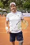 Teemu Selänne Bermuda-tennisturnauksessa kesällä.