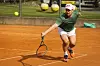 Teemu ei päässyt vappupäiväisen leikkauksen vuoksi pelaamaan, mutta Mikko Leppilampi sen sijaan venytti palloihin kuin parhaiden päiviensä Lleyton Hewitt, vaikka Mikolla lippa olikin edessä.