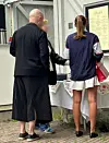 Marko herätti huomiota pukeutumisellaan.