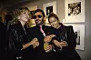 Faye Dunaway, Ringa Starr, Barbara Bach, 1985.