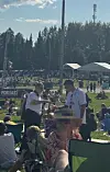 Köpi ja Jenni nautiskelivat viime kesänä yhdessä Pori Jazz -festivaaleista.