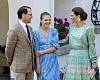 Prinssi Daniel, prinsessa Estelle ja kruununprinsessa Victoria juhlatunnelmissa vuonna 2025.