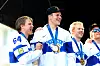 Leijonien kansanjuhla 1.6.2026. Kuvassa Mikael Granlund, Jesse Puljujärvi ja Konsta Helenius.