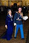 Prinssi Joachim ja prinsessa Marie osallistuivat parlamentin perinteiselle uuden vuoden illalliselle.
