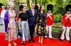 Kuvassa vasemmalta oikealle: kuningatar Margareeta, prinsessa Marie, prinssi Joachim ja nykyinen kuningatar Mary. Arkistokuva 2022.