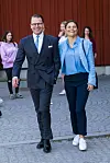 Prinssi Daniel ja kruununprinsessa Victoria Tukholmassa vuonna 2024.