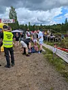 Ennen ottelua joukkue piti taktiikkapalaveria.