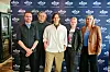 Räjähdyspiste -tvsarjan pressi. Kuvassa Hannu Kontturi, Petri Kotwica, Johannes Holopainen, Roosa Söderholm ja Laura Malmivaara.