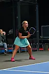 Veera Selänne esitteli pickleball-taitojaan.