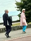 Tyylikäs konkaripoliitikko oli vaimonsa Rahime Husnetdin-Zyskowiczinin kanssa matkalla Yhdysvaltojen suurlähetystön juhliin.