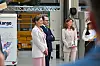 Kruunuprinsessa Victoria ja prinssi Daniel kuuntelivat tarkasti kvanttiteknologian uusimmista käänteistä.