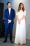 Prinssiparin asut sointuivat kauniisti toisiinsa.