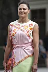 Prinsessa Victorian mekko oli kaukana yksitoikkoisesta.
