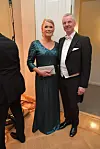 Johanna ja Kari Jalonen Linnan juhlissa 2016.