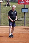Sauli Niinistö on myös taitava tenniksenpelaaja. Arkistokuva,