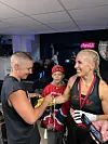 Elina Gustafsson, Jax Karalahti ja Nanna Karalahti