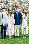 Prinssi Carl Philip, prinsessa Sofia, Chris O'Neill ja prinsessa Madeleine yhdessä Sollidenissa kesällä.
