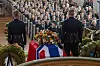 Kruununprinsessa Victoria edusti Ruotsin hovia prinsessa Astridin hautajaisissa.