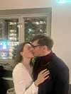 Maria ja Reino Nordin saivat syyskuussa viidennen lapsensa. Kuva marraskuulta 2024.