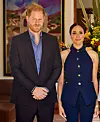 Prinssi Harry paljasti WellChild-gaalassa, että hän kertoo mielellään työstään lapsilleen. Kuvassa Harry ja Meghan.