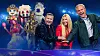 Janne Kataja, Krista Siegfrids ja Benjamin sekä ohjelman hahmoja.