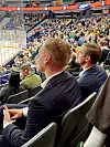 Olli Juolevi ja Teemu Turunen myrtseinä matsissa.