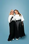 Nylon Beat -yhtyeen Jonna Geagea ja Erin Anttila Vain elämää -ohjelmassa.