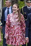 Prinsessa Estelle ilakoi kesällä nimikkopuistonsa uuden veistoksen julkistamistilaisuudessa.