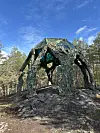 Lasikupolin alla metsän siimeksessä on tiettävästi vietetty jo ainakin yhdet häät.