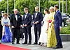 Marius Borg Høiby, kruununprinessa Ingrid Alexandra, Mette-Marit ja Haakon vuonna 2022.