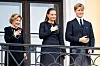 Kuningatar Sonja, kruununprinsessa Ingrid Alexandra ja prinssi Sverre Magnus syyskuussa.