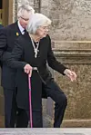 Prinsessa Margaretha siskonsa hautajaisissa alkuvuodesta 2026.