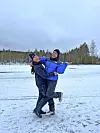 ...ja Arja Edwinsin kanssa Toivakassa.