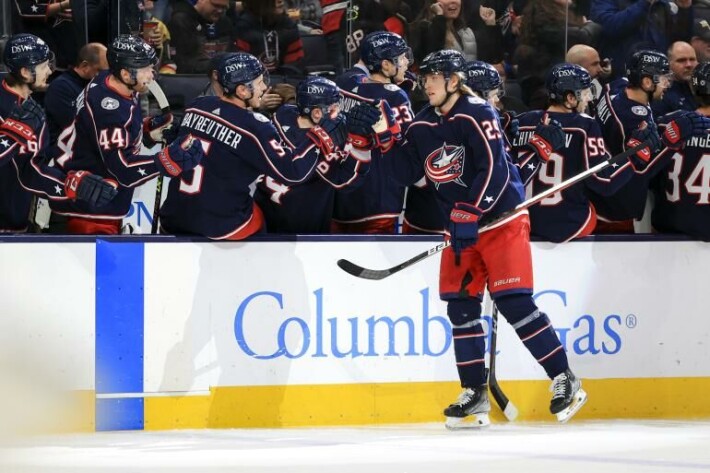Patrik Laine tuulettaa taas. Columbus saa maksaa siitä hyvästä 7,5 miljoonaa taalaa kaudessa. Patrik Laine tuulettaa taas. Columbus saa maksaa siitä hyvästä 7,5 miljoonaa kaudessa.