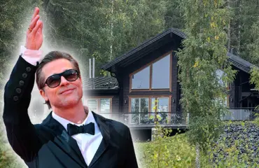 Brad Pitt vietti huvilayön Pirkanmaan rauhassa ja otti aamulöylyt savusaunassa – kuvat!