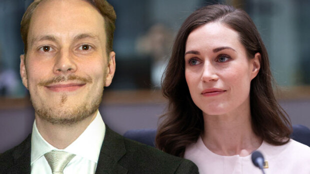 Komeusvaroitus! Sanna Marinin Markus-rakas yllättää smokkiin pukeutuneena - someseuraajat piikittelevät edelleen bilekohusta Markus ja Sanna