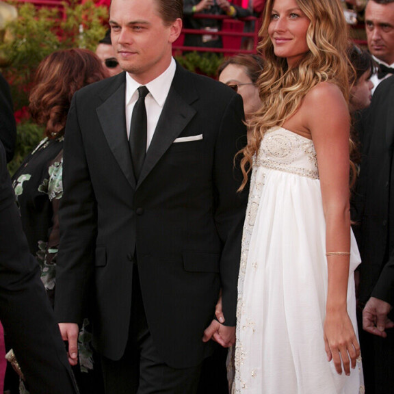 Leonardo ja Gisele Oscar-gaalassa vuonna 2005. Gisele Bundchen